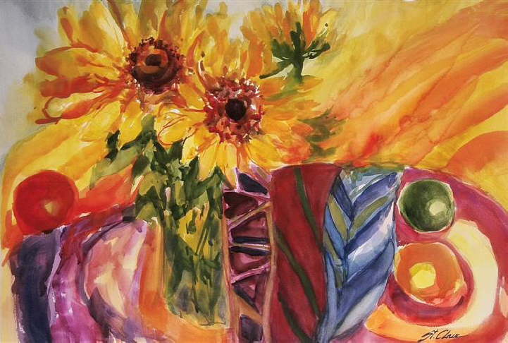 1Bright Sunflowers wc